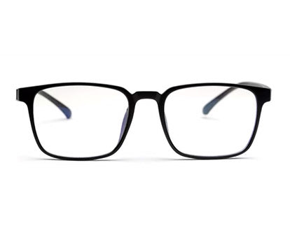 Black Full-Rim Rectangle Eyeglasses for Men