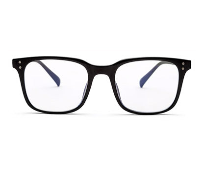 Black Rectangle Eyeglasses for Men