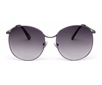 Gradual Blue Oval Shaped UV Sunglass for Women