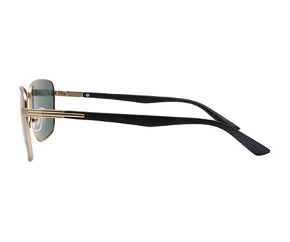 Gold Rectangle Shaped UV Sunglass