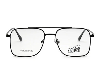 Zenith Titanium Matte Black Large Square Frame
