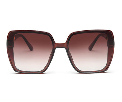 Dark Brown Square UV 400 Polarised Sunglass for Women