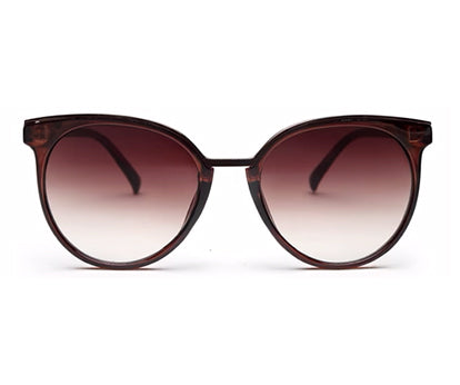 Brown Oval UV Protection Sunglass for Women