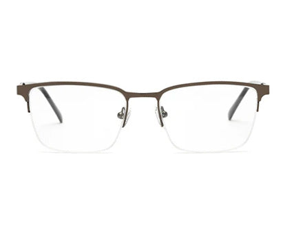 METAL BLACK RECTANGLE EYEGLASSES FOR MEN
