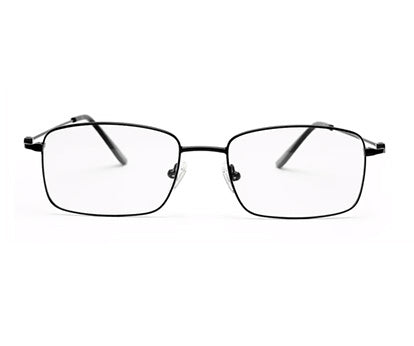 MATTE BLACK RECTANGLE EYEGLASSES