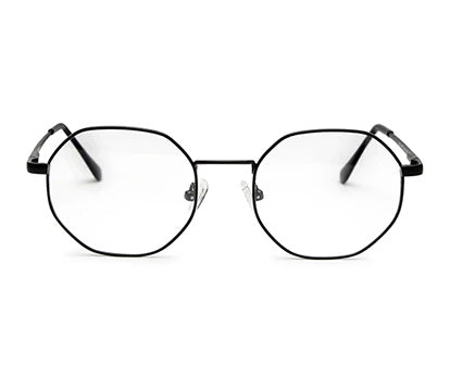 Stylish Hexagon Black Spectacles
