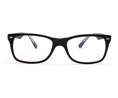 Charcoal Grey Rectangle Eyeglasses for Men