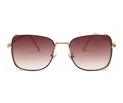 Gradient Brown Square UV Sunglass