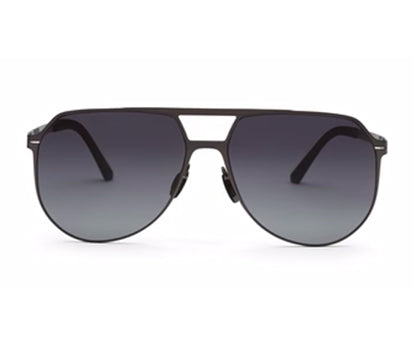 Zenith UV400 Titanium Gradient Grey Aviator Polarized Sunglasses for Men