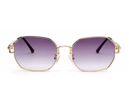 Purple Hexagon UV Sunglass for Men and Women