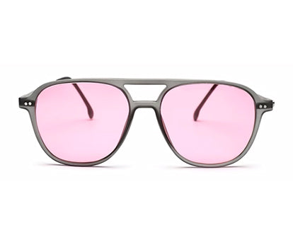 Retro Pink Square Sunglass