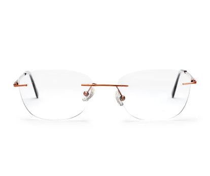 Rimless Golden Square Spectacles Frames