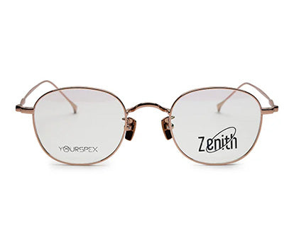 Zenith Titanium Rose Gold Round Frames