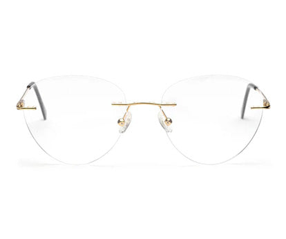 Rimless Aviator Spectacle Frames