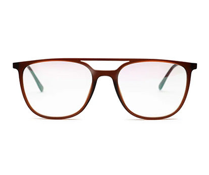 Sleek Brown Ultralight Spectacles