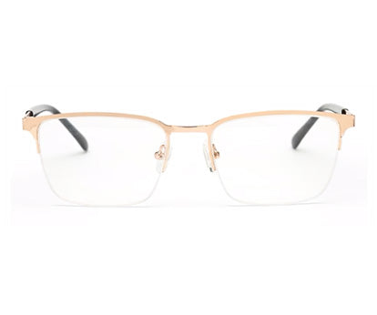 HALF RIM SQUARE UNISEX EYEGLASSES