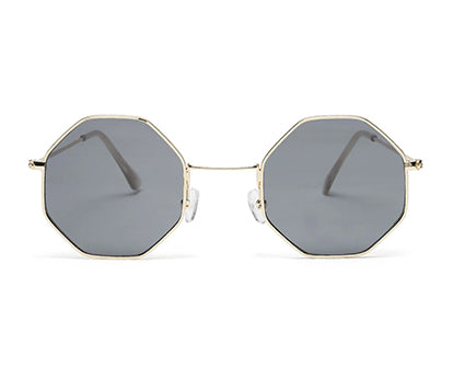 Black Hexagon Unisex UV Protected Sunglass