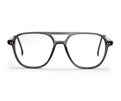 Light Grey Full-Rim Square Eyeglasses for Men