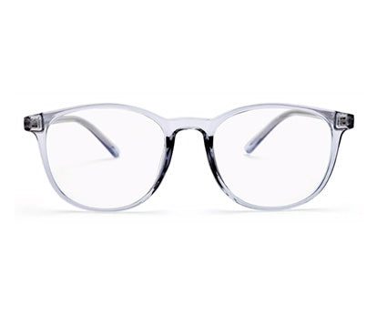 Transparent Blue Oval Eyeglasses for Men and Women