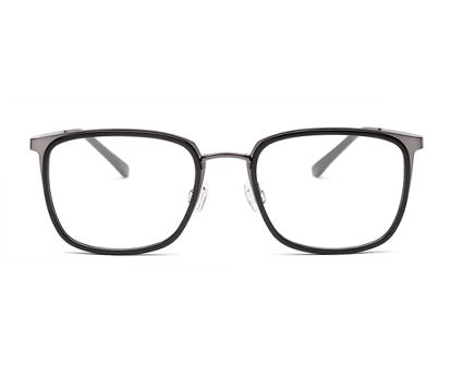 Layered Black  & Silver Metallic Glasses