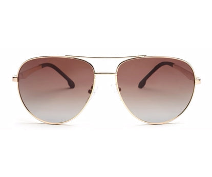 Golden Aviator Full Rim Metal Sunglasses
