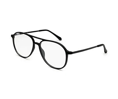 Classic Aviator Black Ultralight Spectacles