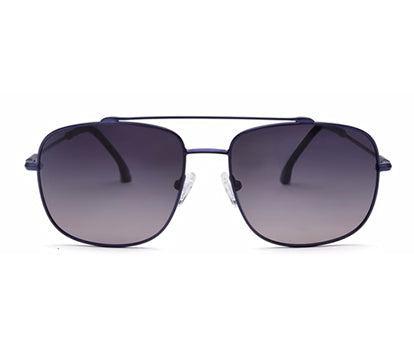 Blue Squared full Rim Metal Sunglasses For Men