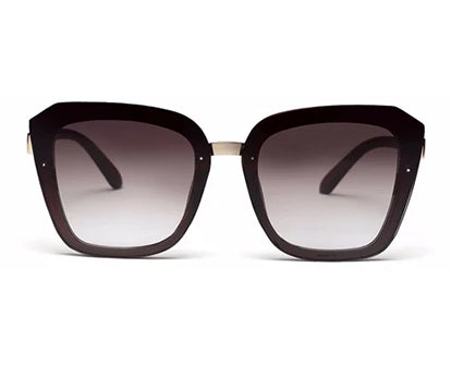 Gradual Brown Square Shaped UV Sunglass