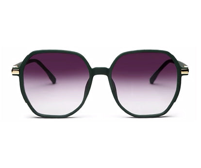 Green Oval UV 400 Polarised Sunglass for Women