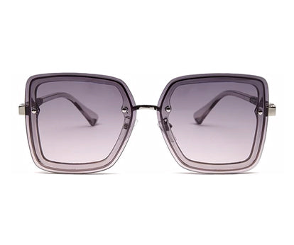 Gradient Blue Pink Large Squared UV Sunglass