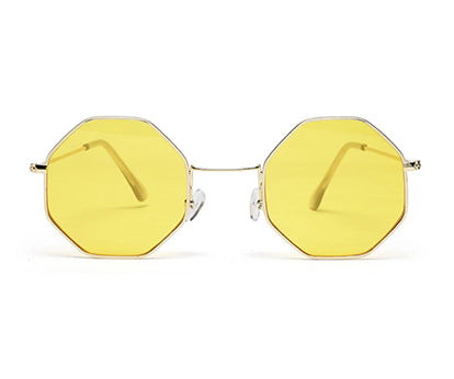Yellow Hexagon Unisex UV Protected Sunglass