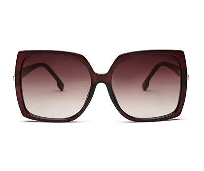 Brown Square UV 400 Polarised Sunglass for Women