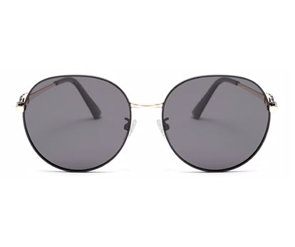 Black Round Shape UV 400 Protection Sunglass for Women