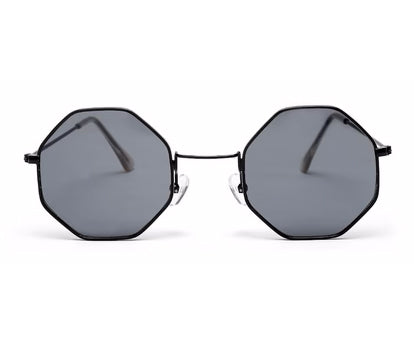 Black Hexagon Unisex UV Protected Unisex Sunglass