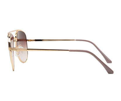 Gradual Brown Aviator Style UV Sunglass
