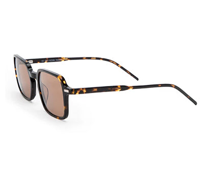 Brown Tortoise Square Shaped Acetate Sunglasses