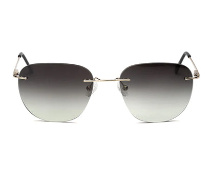 Rimless Gradient Black Sunglasses