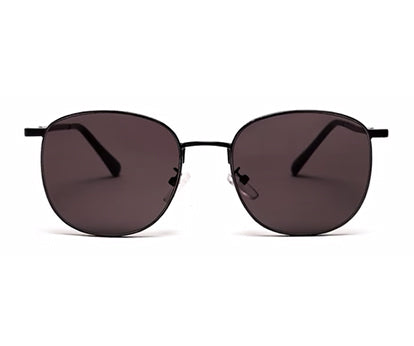 Black Shade Oval Shaped UV Sunglass for Women