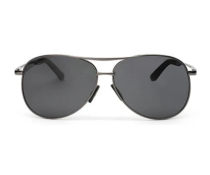 Gunmetal/Black Aviator Sunglass UV400 Protected for Men and Women