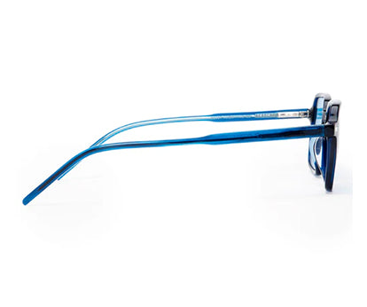 UV400 Blue Square Shaped Acetate Sunglasses