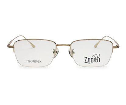 Zenith Titanium Gold Rectangle Frames