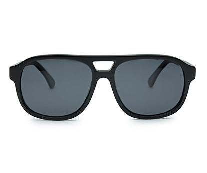 YourSpex-Thick Black Square Full-Rim Sunglasses-Large-Square