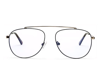 Black Gold Aviator Eyeglasses for Men