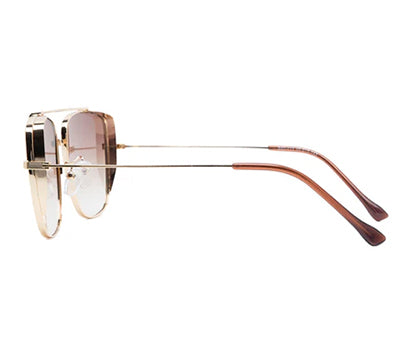 Gradual Brown Square Shaped UV Sunglass