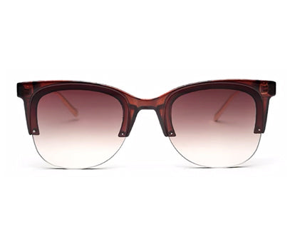Brown Gradient Clubmaster UV Protection Sunglass for Men