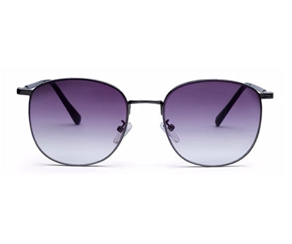 Gradient Purple Metal UV Sunglass for Men and Women