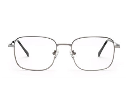 UNISEX METALLIC GREY EYEGLASSES