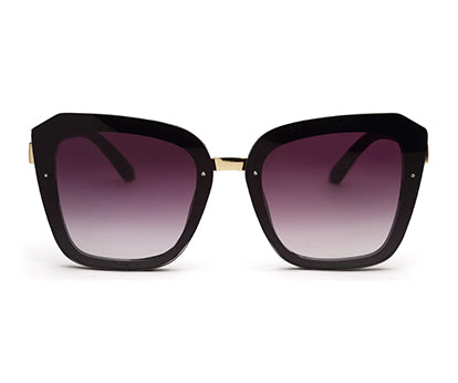 Gradual Black Square Shaped UV Sunglass
