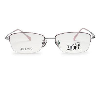 Zenith Titanium Silver & Lavender Frames