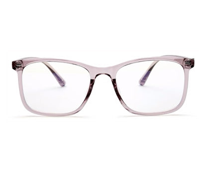 Transparent Light Mauve Square Eyeglass for Women